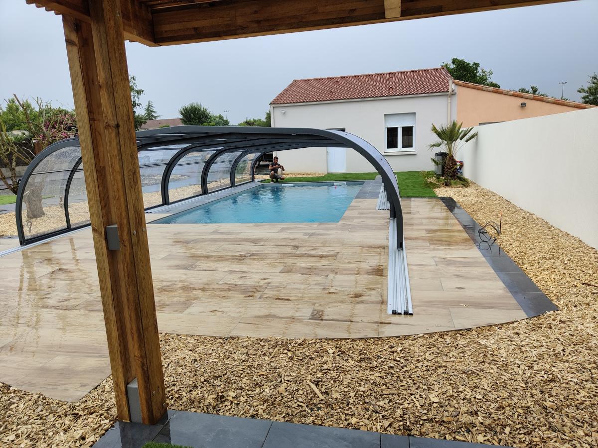 Aménagement piscine à l'Herbergement près de Montaigu